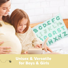 Load image into Gallery viewer, Printed Toddler Pillowcase 13X18" (KeaABC Mint)