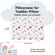 Load image into Gallery viewer, Printed Toddler Pillowcase 13X18" (Sweet Tooth)