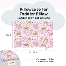 Load image into Gallery viewer, Printed Toddler Pillowcase 13X18" (Dear Princess)