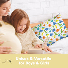 Load image into Gallery viewer, Printed Toddler Pillowcase 13X18" (Happy Dino)