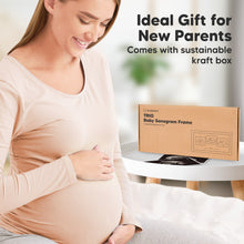 Load image into Gallery viewer, Trio Baby Sonogram Frame (Onyx Black)
