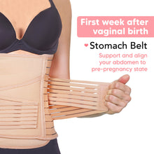Load image into Gallery viewer, Active 2-in-1 Postpartum Recovery Support Belt (Classic Ivory, One Size)