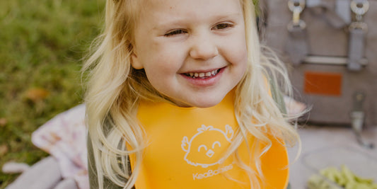 Healthy Eating with KeaBabies Silicone Bibs