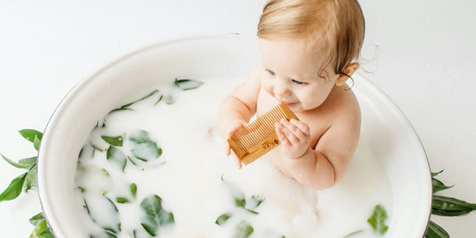DIY milk bath for babies