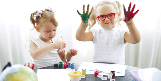 Toddler Painting activity for Deep development and expression