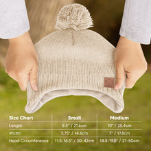 Load image into Gallery viewer, Muff Knitted Beanie (Cream)
