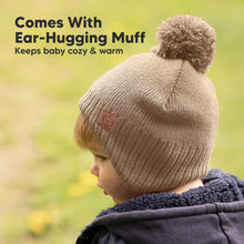 Load image into Gallery viewer, Muff Knitted Beanie (Taupe)
