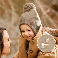 Load image into Gallery viewer, Muff Knitted Beanie (Taupe)
