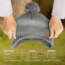 Load image into Gallery viewer, Muff Knitted Beanie (Gray)
