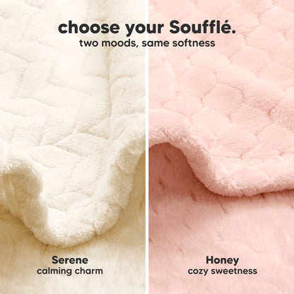 Soufflé Fleece Baby Blanket (Honey) 33929039937722