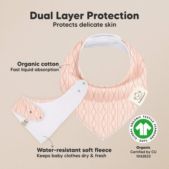 10-Pack Organic Bandana Bibs (Prism)