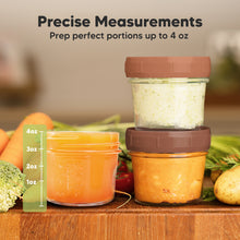 Load image into Gallery viewer, Prep Jars Baby Food Storage Glass Container (Terracotta)
