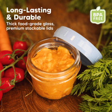 Load image into Gallery viewer, Prep Jars Baby Food Storage Glass Containers
