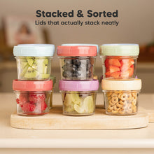 Load image into Gallery viewer, Prep Jars Baby Food Storage Glass Containers
