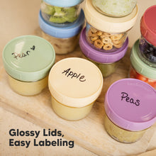 Load image into Gallery viewer, 6-Pack Prep Jars Food Glass Containers
