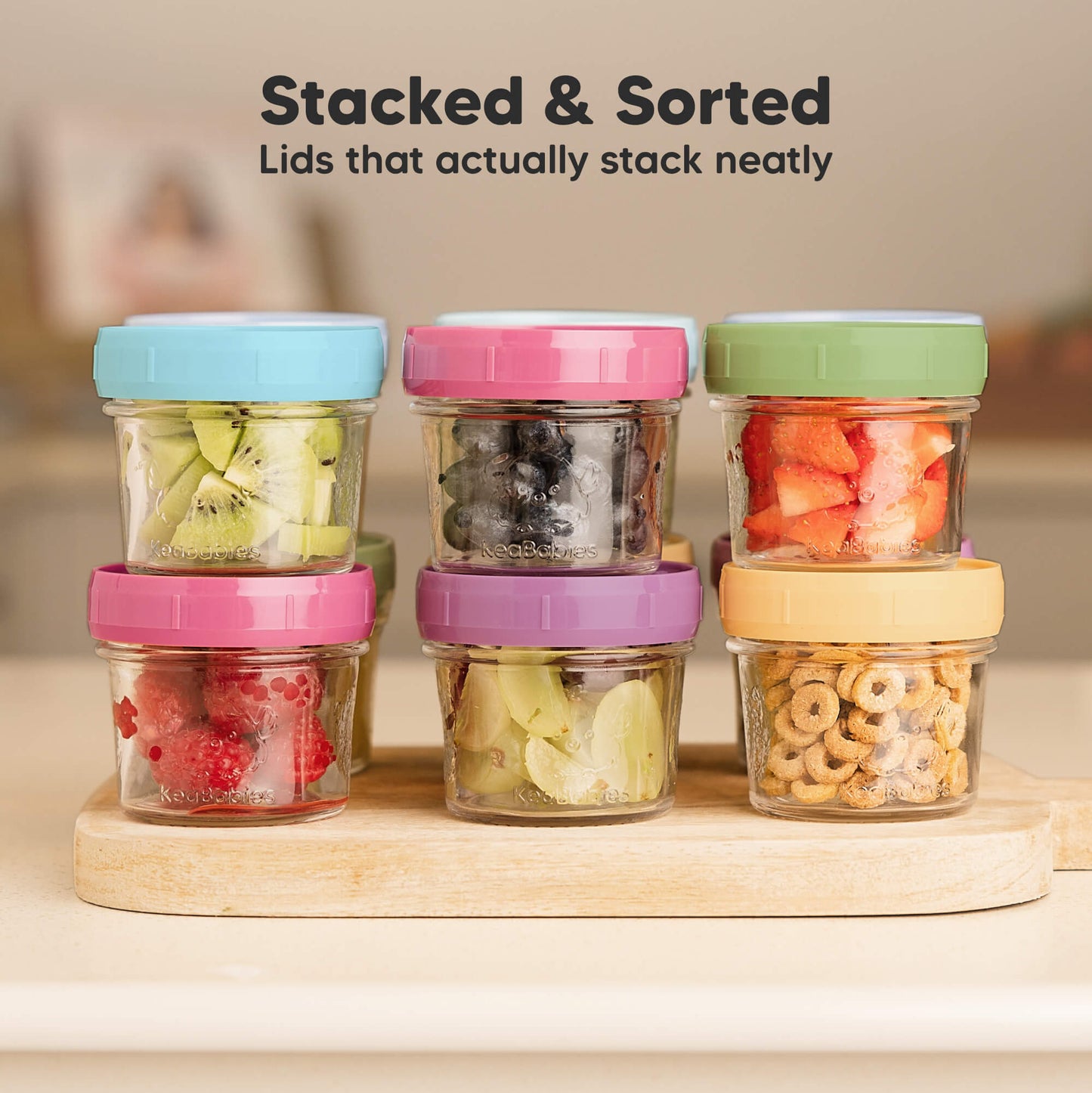 Stacked & Sorted, Lids that actually stack neatly.
 30609008165050