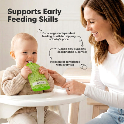 Supports Early Feeding Skills - Encourages independent feeding & self-led sipping at baby's pace, Gentle flow supports coordination & control, and Helps build confidence with every sip 31872274890938