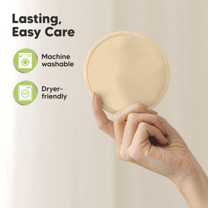 Lasting, Easy Care, machine washable, dryer-friendly.
 27346519654586