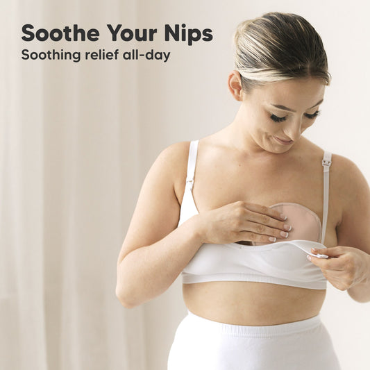 Soothe Your Nips, soothing relief all-day for breastfeeding moms.
-on-hover