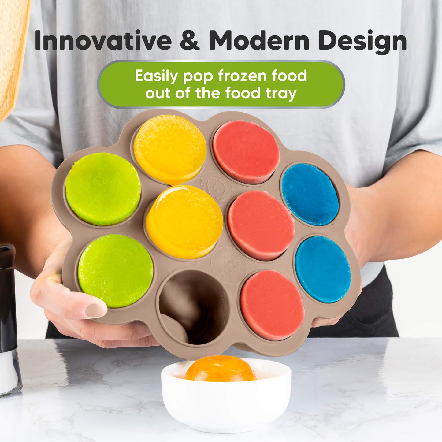 Innovative & Modern Design, Easily pop frozen food out of the food tray 33643410227386