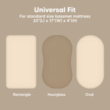 Load image into Gallery viewer, 2-Pack Isla Fitted Bassinet Sheets (Pecan)
