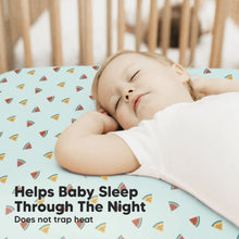 Load image into Gallery viewer, Isla Fitted Crib Sheets (Beach Day)
