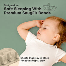 Load image into Gallery viewer, Isla Fitted Mini Crib Sheets (Hedges)
