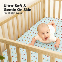 Load image into Gallery viewer, 2-Pack Isla [Protect+] Waterproof Crib Sheets (Beach Day)
