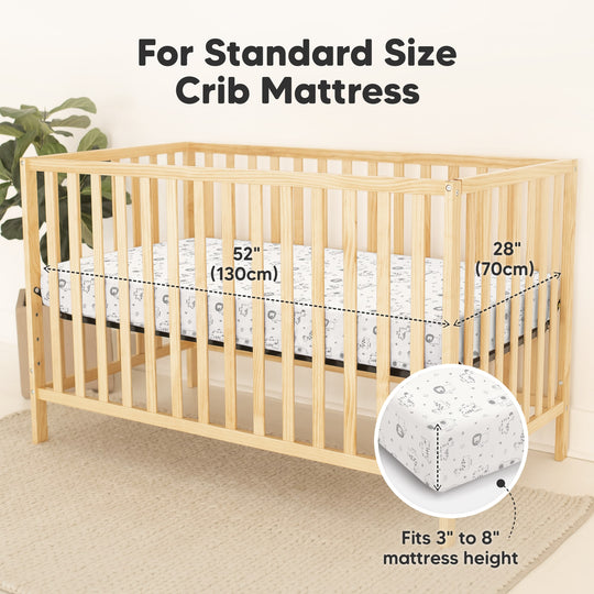 2-Pack Isla [Protect+] Waterproof Crib Sheets (KeaSafari)