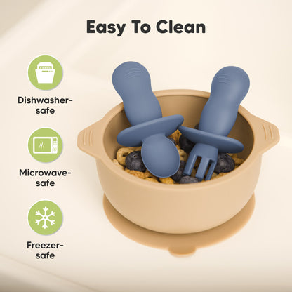 Easy to clean utensils that are dishwasher-safe, microwave-safe, and freezer-safe.
 27845875138746