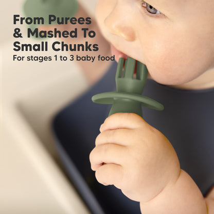 Suitable from purées and mashed foods to small chunks across early feeding stages.
 27845875171514