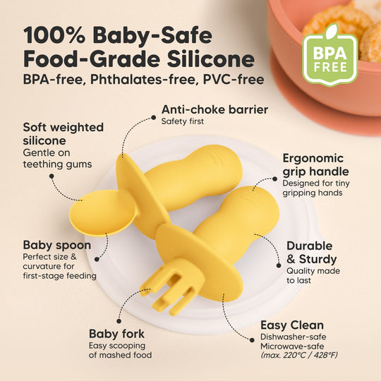 2-Sets Lil’ Prep Baby Fork & Spoon (Valiant)