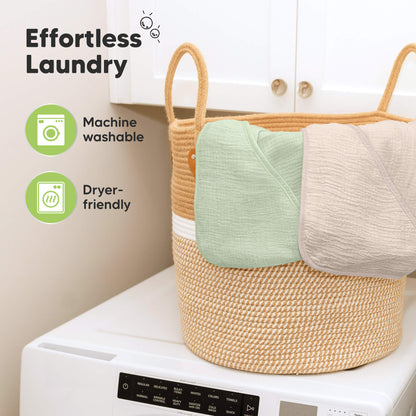Effortless laundry with machine washable and dryer-friendly fabric. 30514288328890