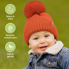 Load image into Gallery viewer, 2-Pack Pom Knitted Beanie (Ember)
