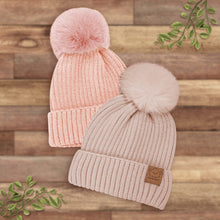 Load image into Gallery viewer, 2-Pack Pom Knitted Beanie (Regalia)
