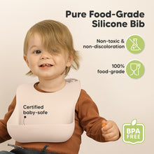 Load image into Gallery viewer, 2-Pack Prep Silicone Bibs (Macaron)
