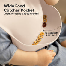 Load image into Gallery viewer, 2-Pack Prep Silicone Bibs (Macaron)
