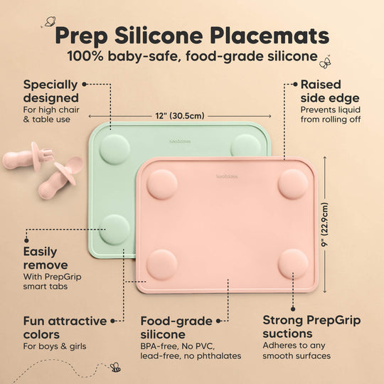 2-Pack Prep Silicone Placemats (Mellow)