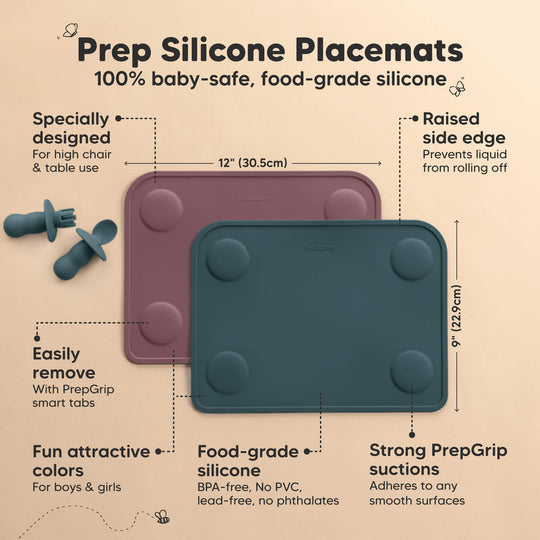 2-Pack Prep Silicone Placemats (Rocky)