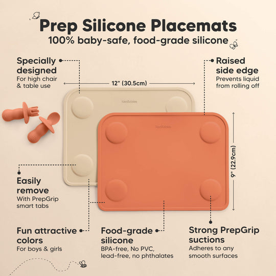 2-Pack Prep Silicone Placemats (Terracotta)