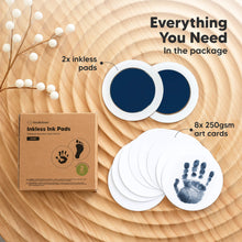 Load image into Gallery viewer, 2-Pack Round Inkless Ink Pads (Navy)
