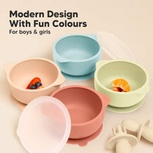 Load image into Gallery viewer, 2-Pack Prep Silicone Suction Bowls (Pastel Sky)
