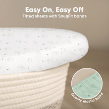 Load image into Gallery viewer, 2-Pack Soothe Fitted Bassinet Sheets (Bunnies)

