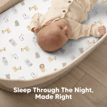 Load image into Gallery viewer, 2-Pack Soothe Fitted Bassinet Sheets (KeaSafari)
