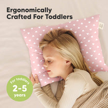 Load image into Gallery viewer, 2-Pack Toddler Pillows Without Pillowcase (Hearts)
