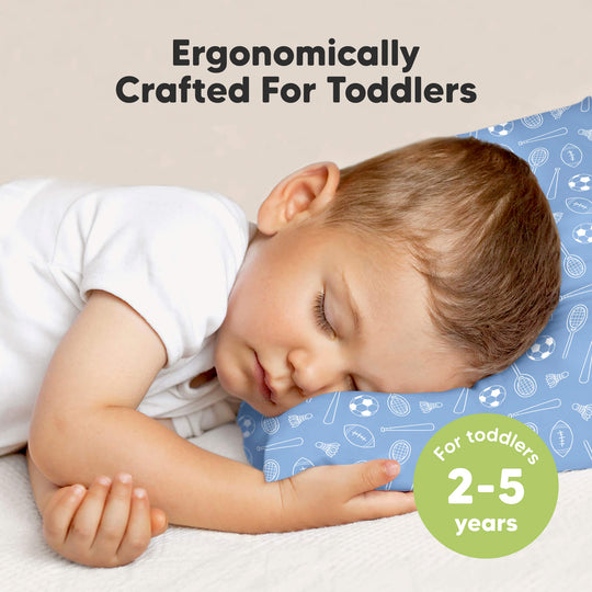 2-Pack Toddler Pillows Without Pillowcase (Sports)
