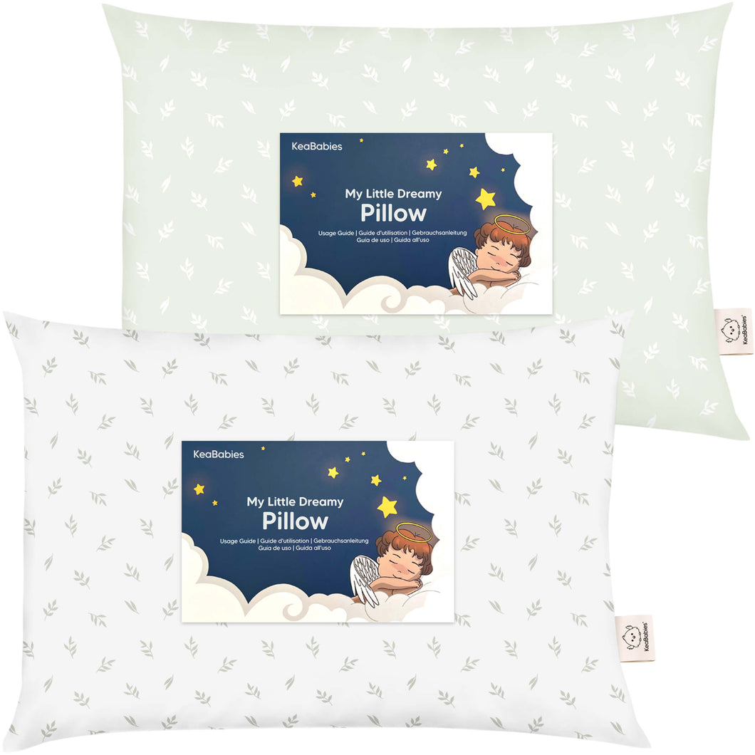 2-Pack Toddler Pillows (Herb)