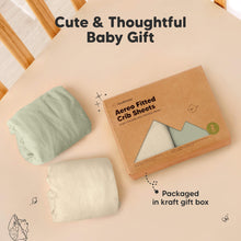 Load image into Gallery viewer, 2-Pack Aereo Fitted Crib Sheets (Avocado)
