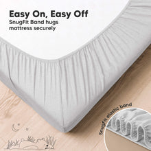 Load image into Gallery viewer, 2-Pack Aereo Fitted Crib Sheets (Pearl Gray)
