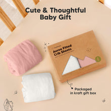 Load image into Gallery viewer, 2-Pack Aereo Fitted Crib Sheets (Rose)
